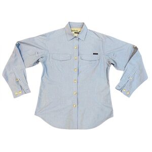 ExOfficio Buzz Off Insect Shield Button-Up Shirt – Women’s XS – Blue